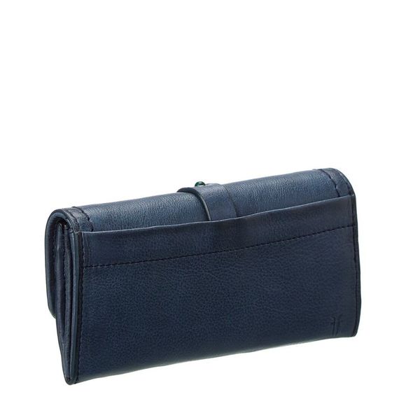 Frye Alessi Studded Leather Continental Wallet, Blue - Picture 2 of 4